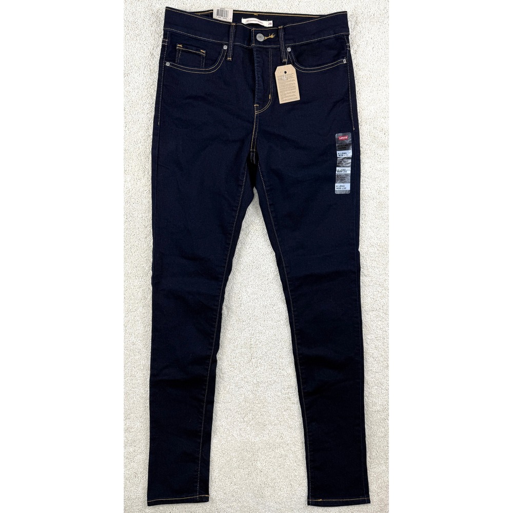 Women's LEVI'S 311 Shaping Skinny 6L (28x32) Jeans Dark Wash Mid Rise #1668
